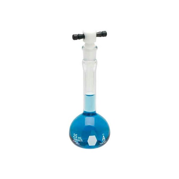 Cp Lab Safety. Kimble Kimax Class A Volumetric Flasks W/ Color-Coded PTFE Stopper 2000ML Case of 4 28014F-2000 - main